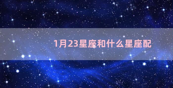 1月23星座和什么星座配