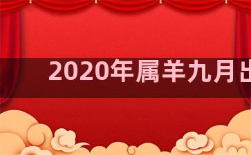 2020年属羊九月出生