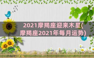 2021摩羯座迎来木星(摩羯座2021年每月运势)