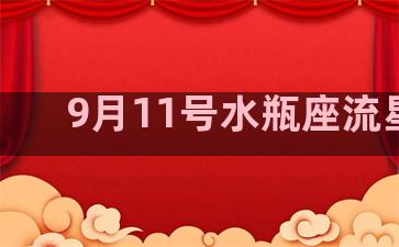 9月11号水瓶座流星雨