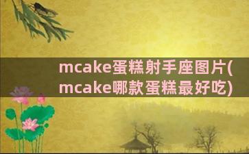 mcake蛋糕射手座图片(mcake哪款蛋糕最好吃)