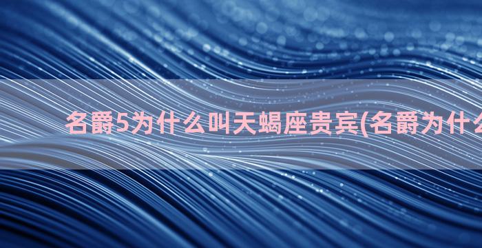 名爵5为什么叫天蝎座贵宾(名爵为什么叫amg)