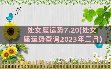 处女座运势7.20(处女座运势查询2023年二月)