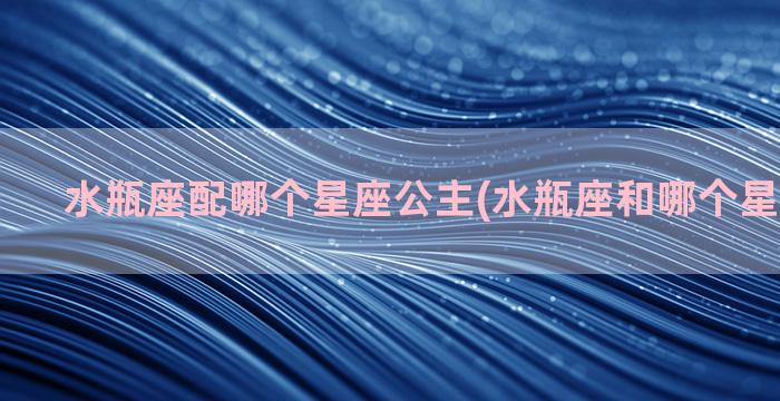 水瓶座配哪个星座公主(水瓶座和哪个星座比较配)