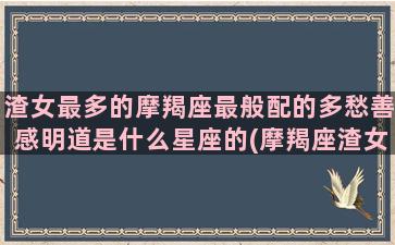 渣女最多的摩羯座最般配的多愁善感明道是什么星座的(摩羯座渣女三阶段)